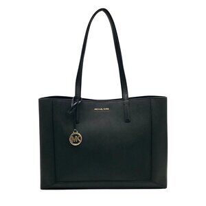 Michael Kors Black Saffiano Leather Large East West Sallie Tote Bag